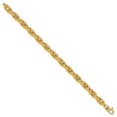 14K Polished Fancy Link Men's Bracelet